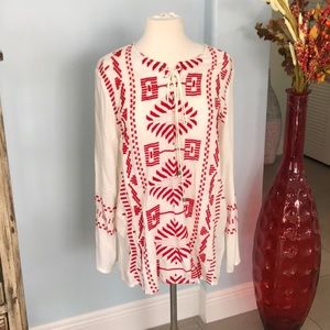Embroidered Tunic Top